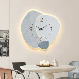 Relógio de Parede Luminoso Elegante com Luz LED - 30 cm