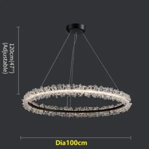 Lustres de Cristal Modernos para Sala e Jantar - Iluminação Elegante