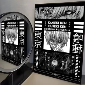 Pôster Anime Tokyo Ghoul em Lona - Decoração Moderna para sua Casa