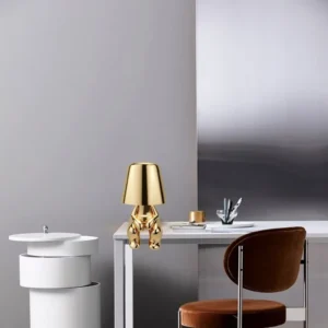 Abajur Decorativo LED com Controle e 3 Níveis de Brilho - Estátua de Pensador