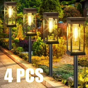 Luzes de Caminho Solares à Prova D'Água para Jardim e Pátio