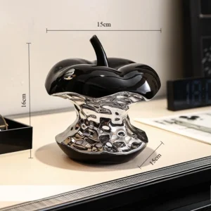 Ornamento de Cerâmica Simulada Maçã - Decoração Criativa para Casa - Modelo A