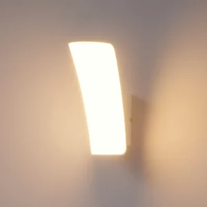Luminária de Parede Moderna 12W à Prova d'Água para Varanda e Sacada - 12W, Branco Quente 3000K