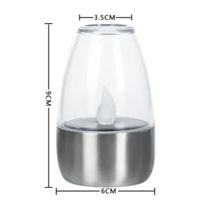 Luz Solar Decorativa LED para Jardim e Varanda - Vela à Prova d'Água - 1 UNIDADE
