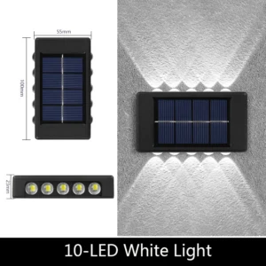 Luz Solar LED à Prova d'Água para Jardim e Varanda - Iluminação Ecológica - 1Unidade