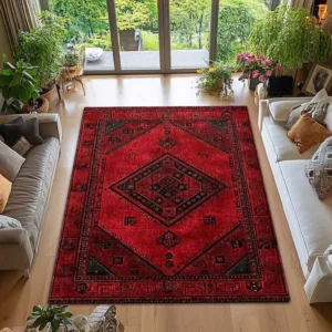 Tapete Antiderrapante Boêmio Estilo Marroquino para Sala e Jantar - Cor 1, 80x120cm