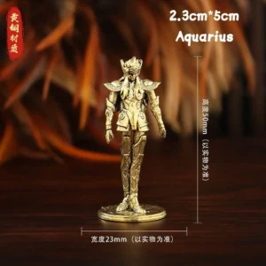 Conjunto de Mini Figuras de Anime Golden Gold Saints - Estátuas Decorativas - Aquário