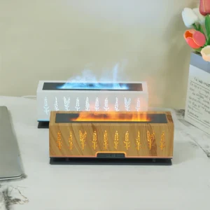 Umidificador Aromaterapia com Chama Simulada - Relaxamento e Hidratação