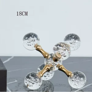 Estatueta Decorativa de Cristal Geométrica Moderna para Decoração de Ambientes - Modelo 10 - 18CM
