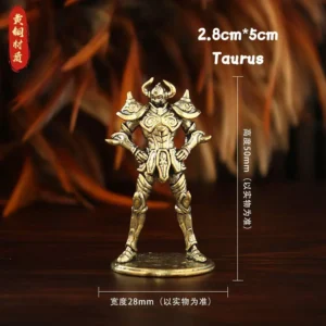 Conjunto de Mini Figuras de Anime Golden Gold Saints - Estátuas Decorativas - Touro
