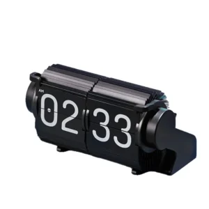 Relógio de Mesa Vintage com Calendário e Alarme Automático