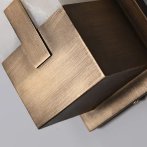 Luminária de Parede Minimalista em Mármore Natural com LED