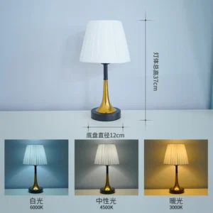 Lâmpada de Mesa Retro com Controle Remoto - Iluminação Criativa