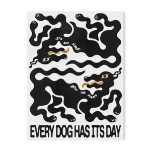 Quadro Abstrato Moderno com Ondas Azuis para Decoração de Ambientes