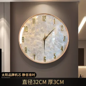 Relógio de Parede Minimalista Moderno para Decoração de Casa - 32CM