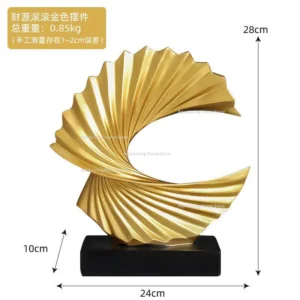 Estatueta Decorativa Moderna para Sala de Estar em Resina - Modelo 2