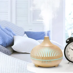 Difusor de Óleo Essencial 500ML com Controle Remoto e Luzes LED