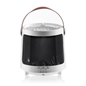 Umidificador Aromatizador Aurora Jellyfish com Chama Colorida para Mesa - PRETO