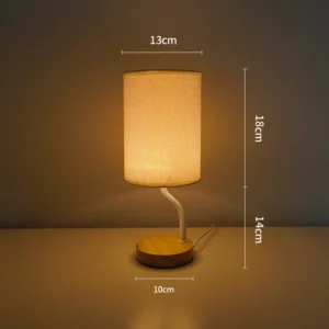 Candeeiro de Mesa Nórdico com Controle Remoto - Luz Noturna Criativa - Escurecimento de Várias Velocidades