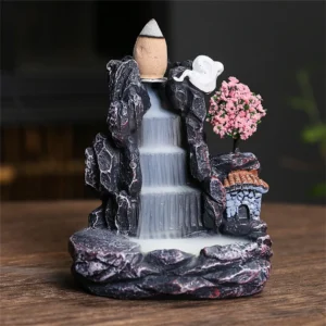 Queimador de Incenso Cachoeira para Aromaterapia - Decoração Zen - Modelo B