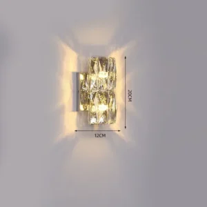Luminária de Parede Cristal Moderna para Sala e Quarto
