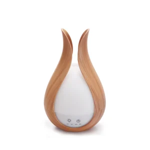 Umidificador Mini Elegante 200ml com Luz LED e Difusor de Aroma - 262 madeira clara