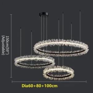Lustres de Cristal Modernos para Sala e Jantar - Iluminação Elegante