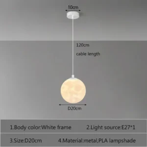 Lustre Pendente LED Moderno para Sala e Cozinha - Vários Tamanhos