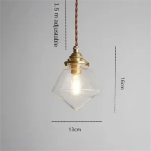 Luminária Pendente Moderna de Vidro para Sala e Quarto - Estilo Escandinavo