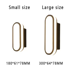 Lâmpada de Parede LED Moderna à Prova d'Água para Interior e Exterior