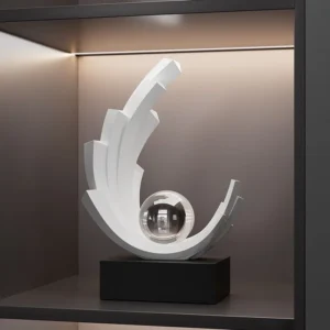 Estatueta Colecionável de Resina para Decoração de Casa - Presente Artístico - Azul