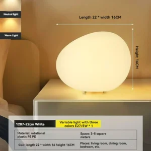 Abajur Decorativo Moderno Minimalista para Quarto - Lâmpada de Mesa