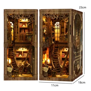 Kit de Montagem de Estante de Madeira para Casa de Bonecas - Brinquedo Educativo - BV02-008-A Sem Capa