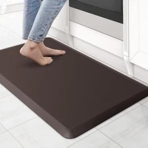 Tapete Antiderrapante para Cozinha - Conforto e Segurança - Café - 44 x 150 x 1,2 cm