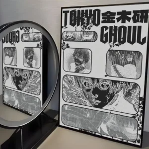 Pôster Anime Tokyo Ghoul em Lona - Decoração Moderna para sua Casa