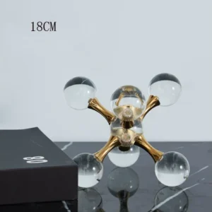 Estatueta Decorativa de Cristal Geométrica Moderna para Decoração de Ambientes - Modelo 9 - 18CM
