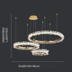 Lustres de Cristal Modernos para Sala e Jantar - Iluminação Elegante