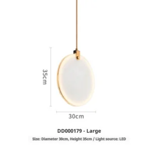 Lustre Pendente de Mármore Moderno para Sala e Cozinha