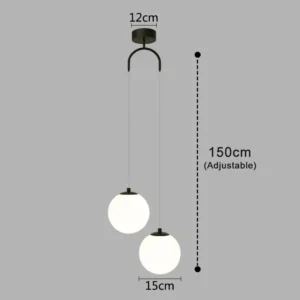 Luminária Pendente Moderna com LED para Sala e Quarto - 220V