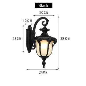 Arandela Vintage Retro LED à Prova d'Água para Jardim e Varanda - Sem Lâmpada E27