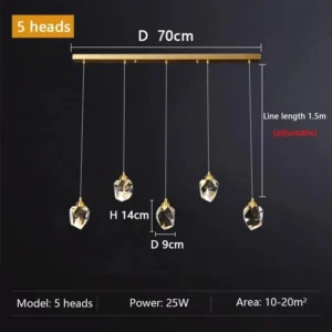 Lustre de Cristal Moderno para Teto - Elegância e Sofisticação