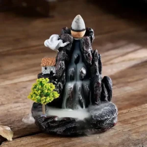 Queimador de Incenso Cachoeira para Aromaterapia - Decoração Zen - Modelo D