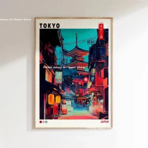 Impressão em Tela Onda de Hokusai - Arte Japonesa Moderna para Decoração