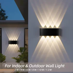 Luminária de Parede LED à Prova d'Água IP65 - Decoração Moderna