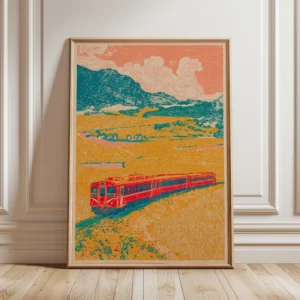 Impressão em Tela de Paisagem Japonesa para Decoração de Ambientes