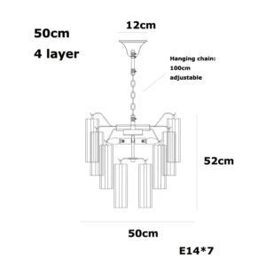 Lustre de Vidro Rosa E14 para Sala e Jantar - Design Moderno