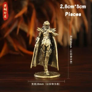 Conjunto de Mini Figuras de Anime Golden Gold Saints - Estátuas Decorativas - Peixes