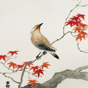 Impressão em Tela do Monte Fuji com Flores de Cerejeira - Decoração Moderna