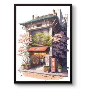 Quadro Abstrato de Ramen para Decoração Moderna da Sua Casa