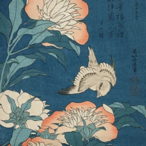 Impressão em Tela do Monte Fuji com Flores de Cerejeira - Decoração Moderna